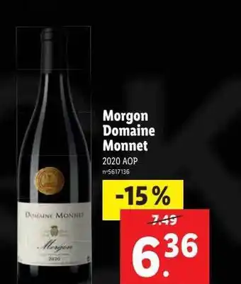 Morgon domaine monnet
