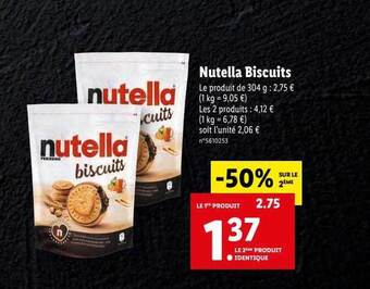 Lidl Nutella biscuits offre
