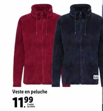 Lidl Veste en peluche offre