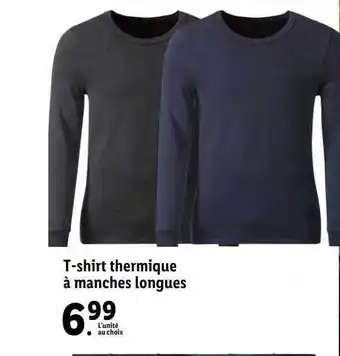 Lidl T-shirt thermique à manches longues offre