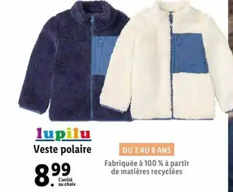 Lidl Veste polaire lupilu offre