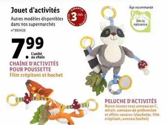 Lidl Jouet d'activités offre