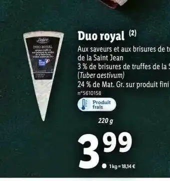 Lidl Duo royal deluxe offre