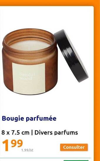 Action Bougie parfumée offre