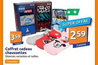 Action Coffret cadeau chaussettes offre
