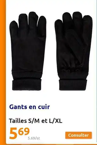 Action Gants en cuir offre