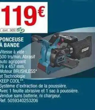 Ponceuse à bande