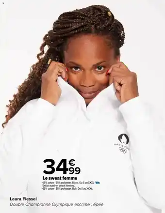 Carrefour Le sweat femme offre