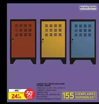 Intermarché Casier collégien bicolore pierre henry offre