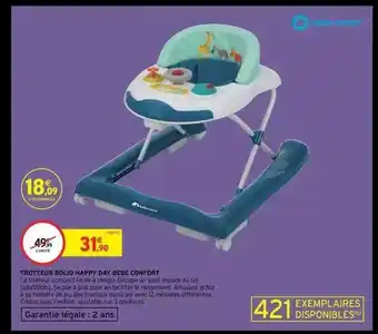 Intermarché Trotteur bolid happy day bébé confort offre