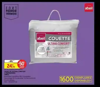 Intermarché Couette ultima confort 2 personnes abeil offre