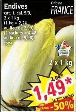 Norma Endives offre