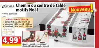 Norma Chemin ou centre de table motifs noël bella casa offre