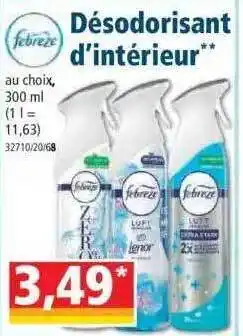 Norma Désodorisant d'intérieur febreze offre