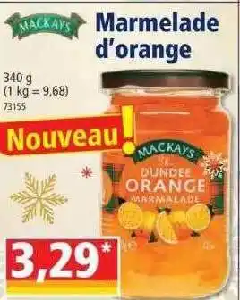 Norma Marmelade d'orange mackays offre