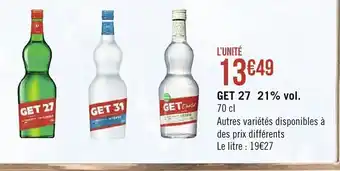 Spar Get 27 21% vol. offre