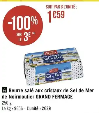 Spar Beurre salé aux cristaux de Sel de Mer offre