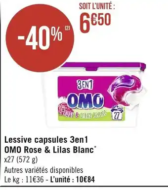 Spar Lessive capsules 3 en 1 offre