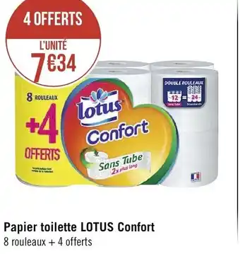 Spar Papier toilette Lotus Confort offre