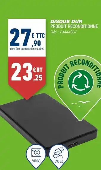 Bureau Vallée Disque dur offre