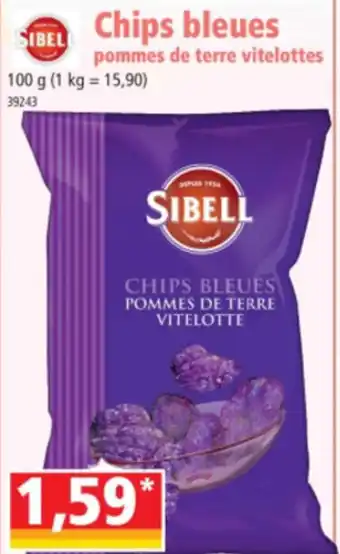 Norma Chips bleues pommes de terre vitelottes offre