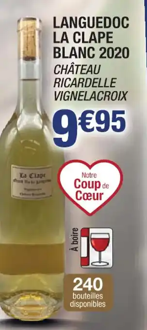 Cora x Carrefour Languedoc la clape blanc 2020 offre