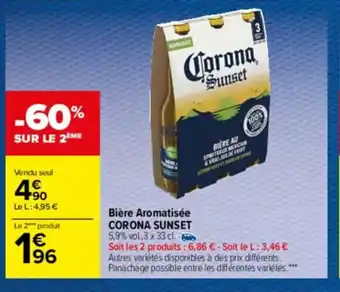 Bière aromatisée CORONA SUNSET