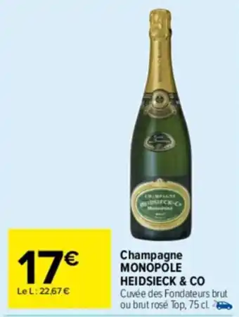 Champagne monopole heidsieck & co