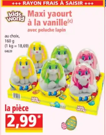 Norma Maxi yaourt à la vanille offre