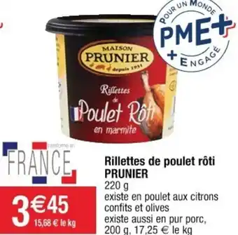 Cora x Carrefour Rillettes De Poulet Rôti offre