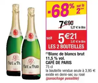Cora x Carrefour Blanc De Blancs Brut 11,5 % Vol. offre