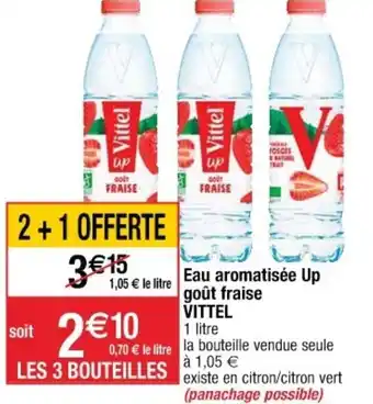 Cora x Carrefour Eau Aromatisée Up Goût Fraise offre