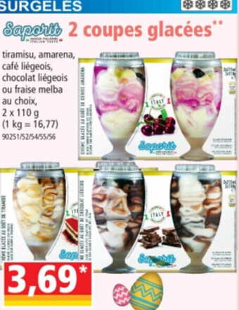 Norma 2 coupes glacées offre