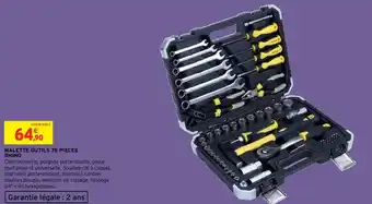 Malette Outils 75 Pieces Rhino