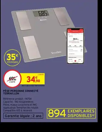Pese-Personne Connecte Terraillon