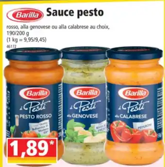 Norma Sauce pesto offre