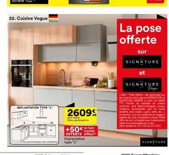 BUT Cuisine Vogue offre