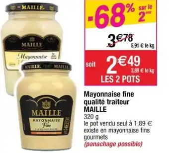 Cora x Carrefour Mayonnaise Fine Qualité Traiteur offre