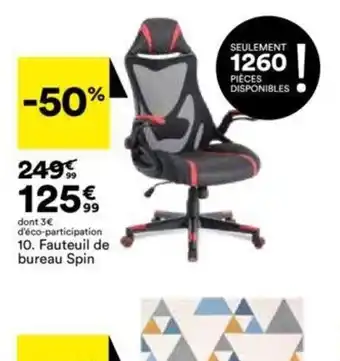 BUT Fauteuil de Bureau Spin offre