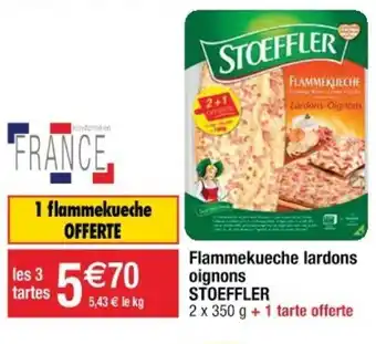 Cora x Carrefour Flammekueche Lardons Oignons offre