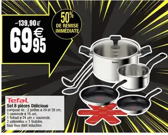 Tefal Set 8 Pieces Delicious