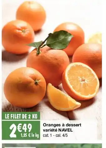 Migros Oranges a Dessert offre