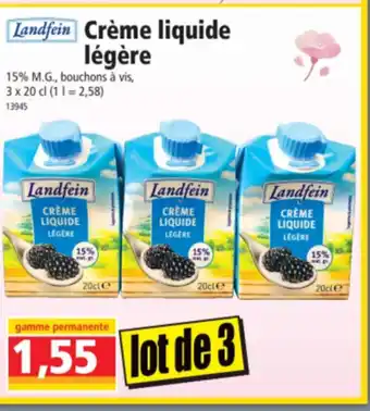 Norma crème liquide légère offre