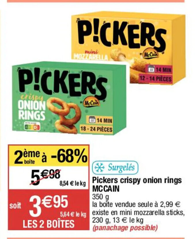 Promo Pickers Crispy Onion Rings MC CAIN chez Migros