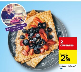 Carrefour 6 Crepes + 2 Offertes offre