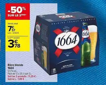 Bière blonde 1664