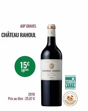 Nicolas Aop graves château rahoul offre