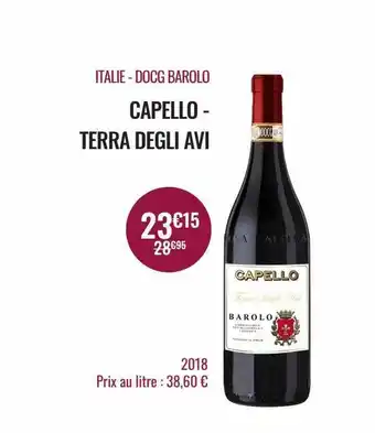 Italie - docg barolo capello - terra degli avi