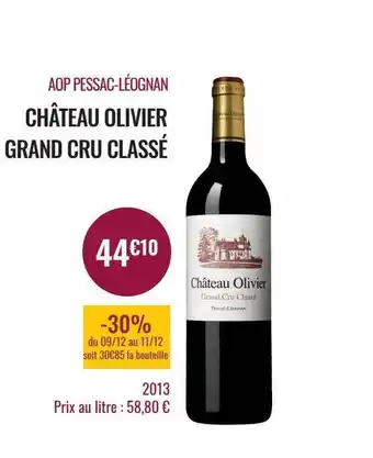 Nicolas Aop pessac-léognan château olivier grand cru classé offre