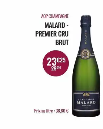 Nicolas Aop champagne malard - premier cru brut offre